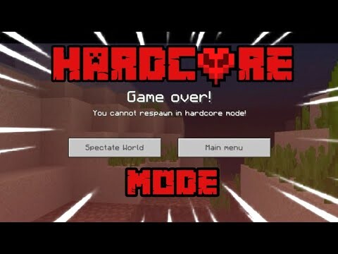 How to play Hardcore Mode in Minecraft PE✔️