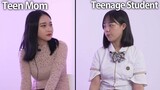 Korean Teen Students Meet a Teen Mom for the First Time...