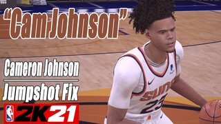 Cameron Johnson Jumpshot Fix NBA2K21 with Side-by-Side Comparison