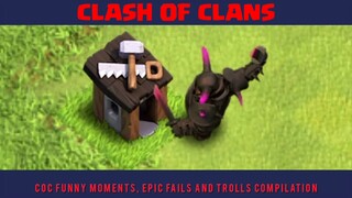 COC FUNNY MOMENTS, EPIC FAILS AND TROLLS COMPILATION - FUNNY CLASH OF CLANS MONTAGE PART2