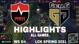 Highlight NS vs GEN (All Game) LCK Mùa Xuân 2021 | LCK Spring 2021 | Nongshim Redforce vs Gen G