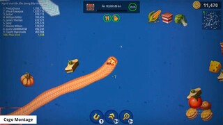 Worms Zone.io Rắn Săn Mồi #095 _ Noel tới rồi chơi rắn săn mồi thôi các bạn _ 10