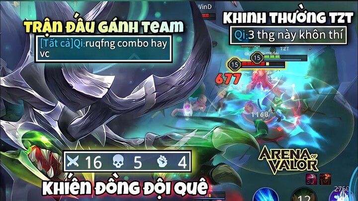 TZT Combo Kriknak Bị Đồng Đội Khinh Thường Và Màn Gánh Team Khiến Đồng Đội Không Thể Nói Gì Thêm !!!