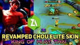 REVAMPED CHOU ELITE SKIN - KING OF MUAY THAI SKIN SCRIPT, All Patch || MLBB