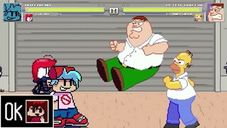 AN Mugen Request #2134: Boyfriend & Ellie Rose VS Peter Griffin & Homer Simpson