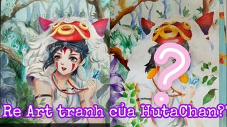 Vẽ Công Chúa Mononoke | Reart tranh của Huta Chan by Ktage