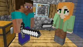 MINECRAFT แต่ ALEX VS STEAVE โดย BORIS CRAFT PART 5