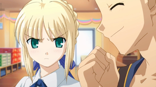 Everyone complained that Saber looked like a lion, and Saber blushed...
