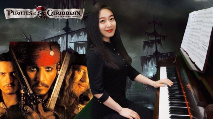 "Pirates of the Caribbean" cover oleh seorang wanita dengan piano