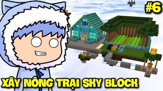 MEOWPEO XÂY NÔNG TRẠI SIÊU VIP TRONG ĐẢO SKY BLOCK MINI GAME BLOCKMAN GO - TẬP 6