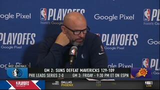 Mavs have no answer for Booker-CP3 - Jayson Kidd on Suns def Mavericks 129-109 to lead 2-0 West Semi