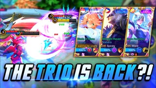 THE TRIO IS BACK?! | FANNY RANK GAMEPLAY | MLBB