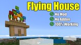How to Make a Flying House - Minecraft Bedrock / Pocket Edition