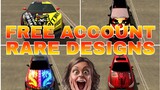 FREE ACCOUNT WITH RARE DESIGNS