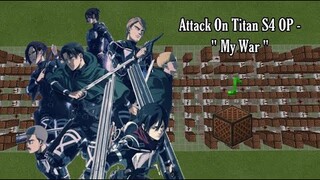 Attack On Titan Season 4 OP | “My War” | “Boku no Sensou” | Minecraft Noteblock Cover.