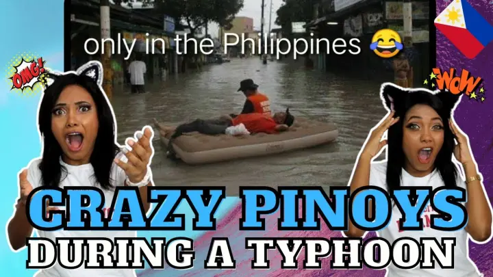 Latinas reaction to BAGYO KA LANG PINOY KAMI! FILIPINO CRAZY TYPHOON MEMES! - Minyeo TV 🇩🇴