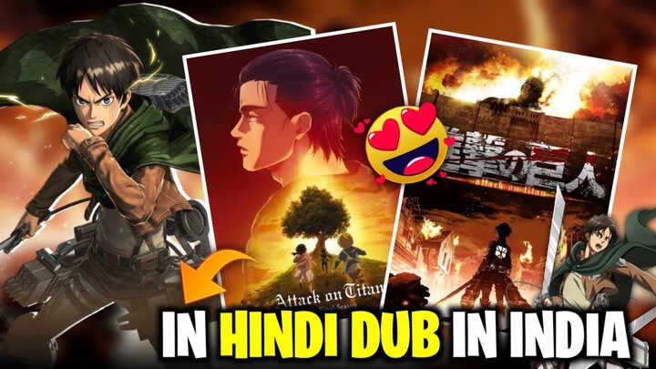 Attack on titan confirmed in hindi dub in India🔥!