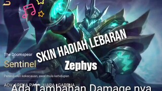 ZEPHYS SKIN GRATIS LEBARAN, BAGUS BGT CUY, ARENA OF VALOR HIGHLIGHT, GARENA ARENA OF VALOR