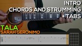 Sarah Geronimo - Tala Guitar Tutorial [INTRO, CHORDS AND STRUMMING + TABS]