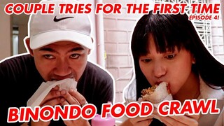 BEST LUMPIA IN BINONDO | BINONDO FOOD TRIP 2019 | COUPLE TRIES FOR THE FIRST TIME