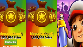 Super Mega Jackpot Double Up ล้มเหลวใน Subway Surfers! คลิปเต็ม! HD