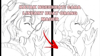 CARA SERU LINEART BUAT PEMULA??! SPEEDPAINT KOKOMI PART 2