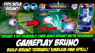 BUILD BRUNO TERBARU + TIPS BRUNO❗CARA MAIN BRUNO META SEKARANG❗TUTORIAL & GAMEPLAY BRUNO TOP GLOBAL