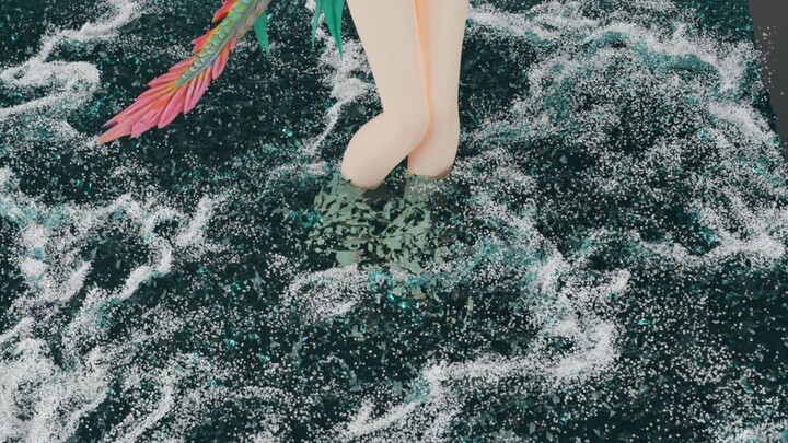 【MMD Cairan】Lebih lama keluar dari air----------musim panas