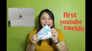 My first Youtube sweldo