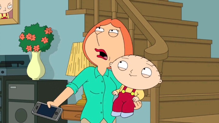 Stewie, the filial son, calls mom for the first time