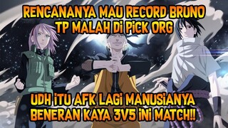 MAU MAIN BRUNO MALAH DI PICK PUBLIC!! UDH ITU AFK LAGI ORGNYA!! BENERAN MAIN BER 3 DOANG INI MATCH!!