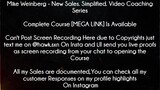 Mike Weinberg Course New Sales. Simplified. Video Coaching Series download