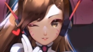 [Song Hana D.VA onesie vertical screen version] Today's coaplay Overwatch heroine Song Hana uniform vertical screen version