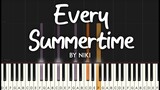 Every Summertime by Niki piano cover  (Shang-Chi and The Legend of The Ten Rings OST) | sheet music