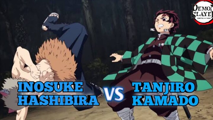 Tanjiro Kamado VS Inosuke Hashibira ( parodi dub Indonesia)