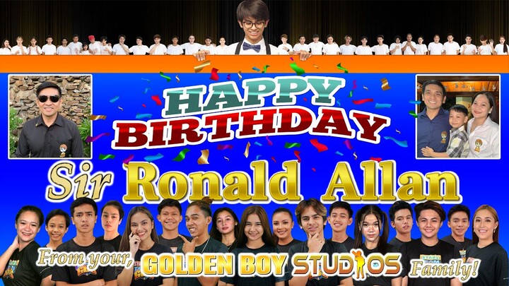 Happy Birthday to our Boss Sir Ronald Allan Guinto
