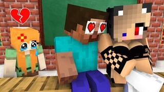 Monster School : BABY MONSTERS HEROBRINE LOVE STORY CHALLENGE - Minecraft Animation