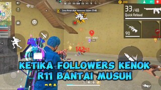 KETIKA FOLLOWERS DI KILL!! SAATNYA BANTAI 1 SQUAD 😈  free fire