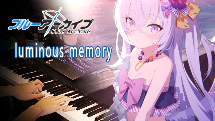 derajat pengurangan 100%? Susunan piano dari file biru super healing bgm "Luminous memory"