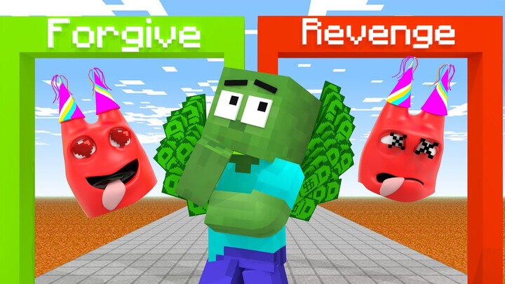 Monster School: Money Run Challenge - Forgive or Revenge Banban | Minecraft Animation
