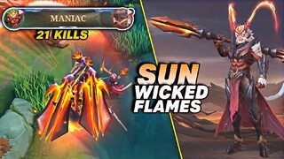 +1000 DAMAGE Hack? SUN WICKED FLAMES Skin in Mobile Legends