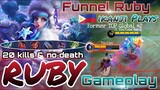 Season 19 Funnel RUBY GAMEPLAY | That feeling, when you have a cancer player in your team | MLBB