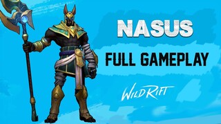 WILD RIFT - NASUS FULL GAMEPLAY