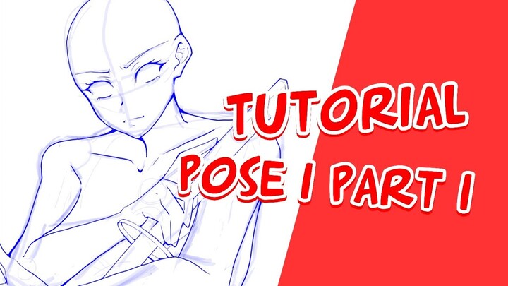 Cara Menggambar Pose Anime 1 Part 1 || Bagian Kepala