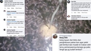 Dasar NETIZEN, dikasih cara malah bilang RIBET 😁 ternyata cara kalian juga bikin larva lele MATI 😂