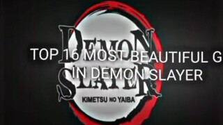 top 16 cewe tercantik di anime demon slayer!!