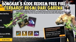 BONGKAR 3 KODE REDEEM FF TERBARU 😱 HARI INI 7 MEI 2022 RESMI DARI GARENA