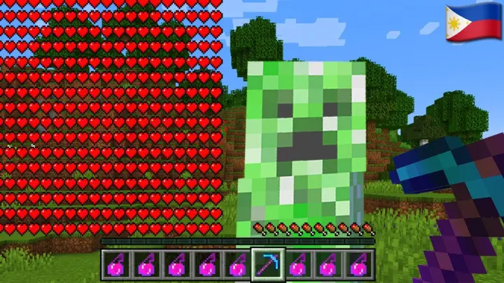 Minecraft, But Your Heart Multiplies Every Time A Creeper Explodes You... (Tagalog)