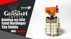 LEGO Genshin Impact Fatui Harbinger Childe Chibi MOC Tutorial | Somchai Ud