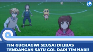 DENGAN KEMENANGAN DAN SELEBRASI PEMAIN TIM HARI USAI MENCETAK GOL KE GAWANG GUCHAGWI